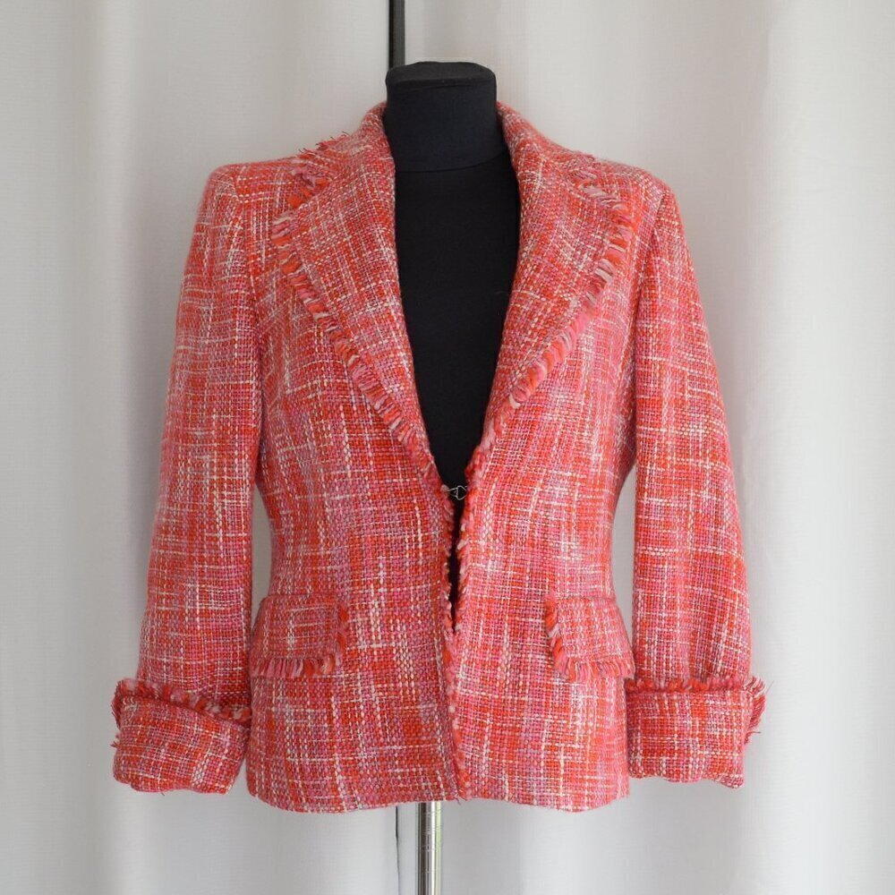 Vintage Pink Tweed Blazer Sz 4
